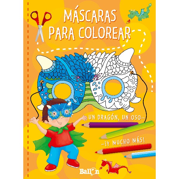 MASCARAS PARA COLOREAR NARANJA
