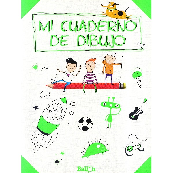 MI CUADERNO DE DIBUJO VERDE