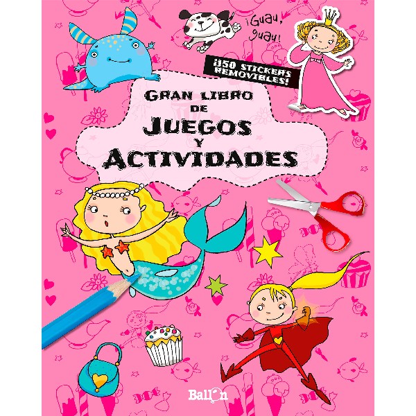 GRAN LIBRO DE JUEGOS Y ACTIVIDADES ROSA