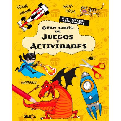 GRAN LIBRO DE JUEGOS Y ACTIVIDADES AMARILLO
