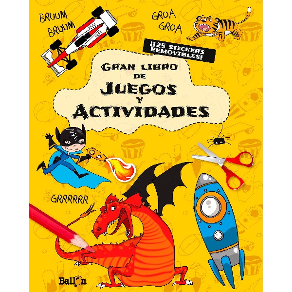 GRAN LIBRO DE JUEGOS Y ACTIVIDADES AMARILLO
