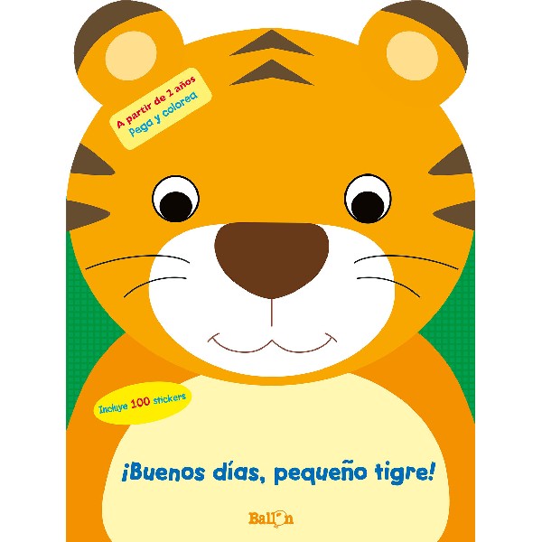 BUENOS DIAS PEQUEÑO TIGRE PEGA Y COLOREA