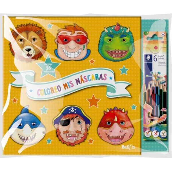 COLOREO MIS MASCARAS NARANJA + COLORES