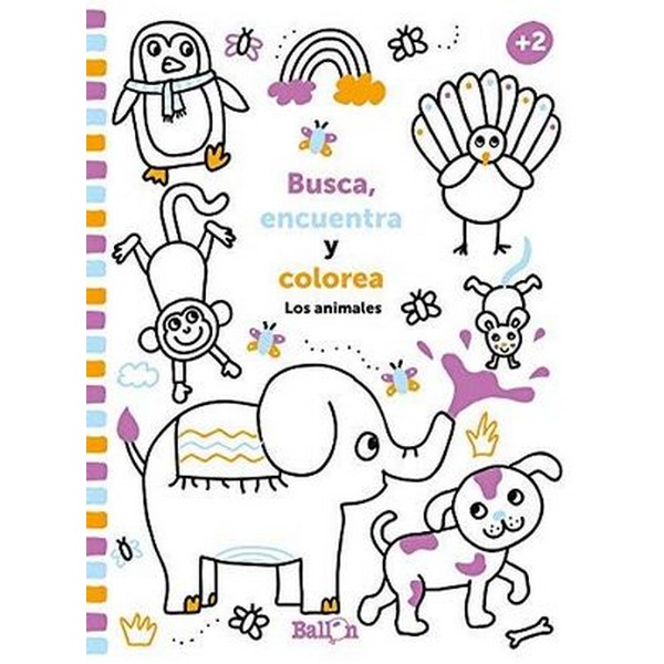 BUSCA ENCUENTRA Y COLOREA LOS ANIMALES
