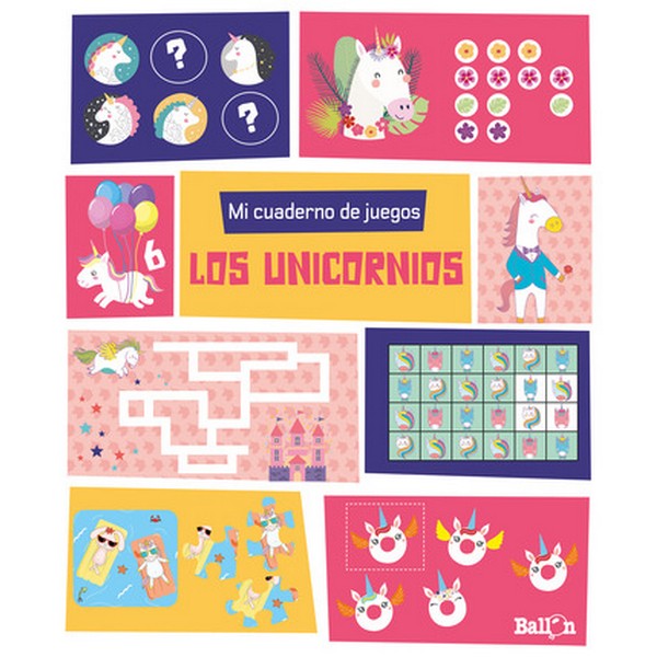 UNICORNIOS MI CUADERNO DE JUEGOS