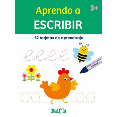 APRENDO A ESCRIBIR VARIOS AUTORES TARJETAS BORRABLES