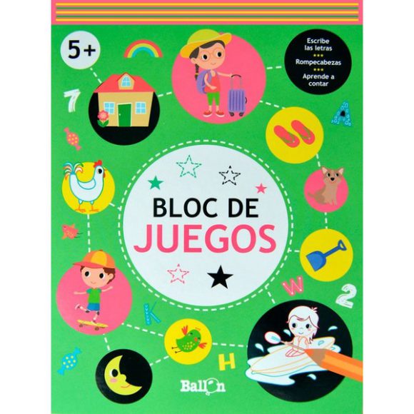 BLOC DE JUEGOS +5 VERDE
