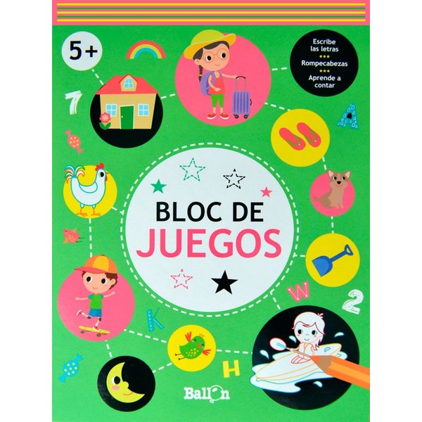 BLOC DE JUEGOS +5 VERDE