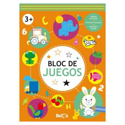 BLOC DE JUEGOS + 3 NARANJA