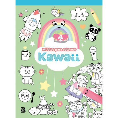 KAWAII MI BLOC PARA COLOREAR
