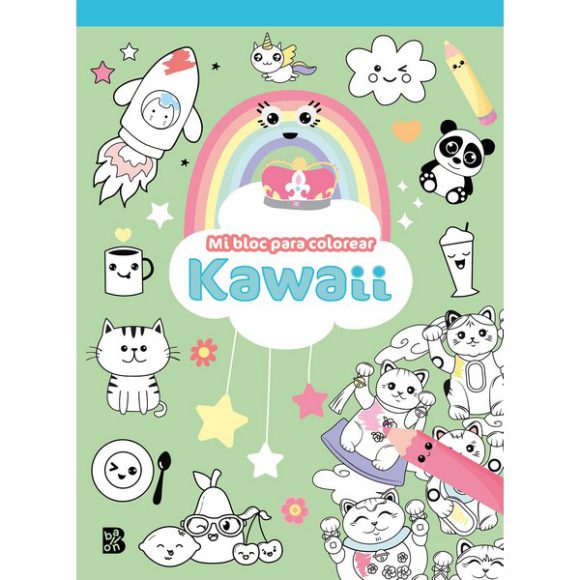 KAWAII MI BLOC PARA COLOREAR