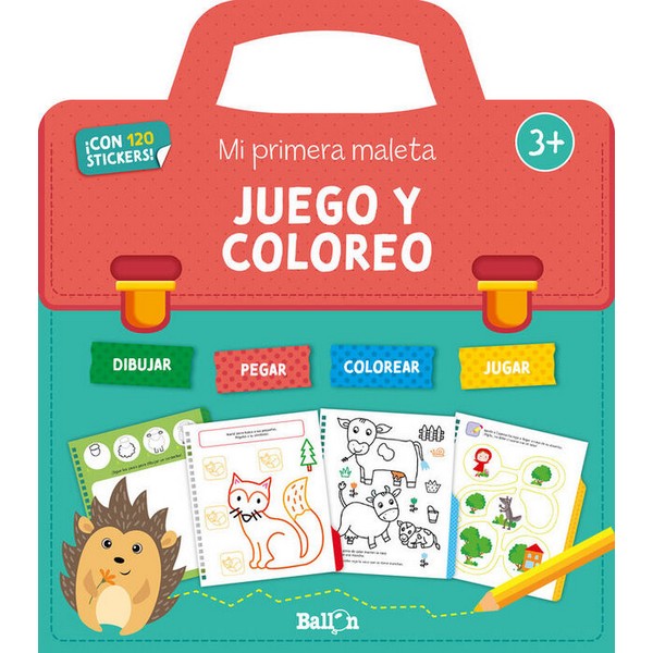 MI PRIMERA MALETA DE ACTIVIDADES JUEGO Y COLOREO +3