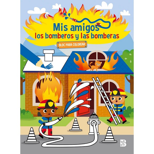 MIS AMIGOS LOS BOMBEROS Y LAS BOMBERAS- BLOC PARA COLOREAR