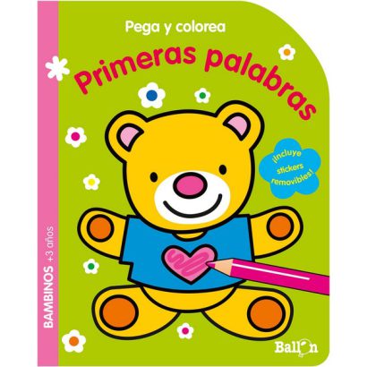 PRIMERAS PALABRAS PEGA Y COLOREA