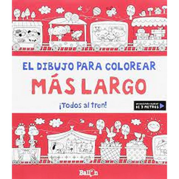 TODOS AL TREN DIBUJO PARA COLOREAR MAS LARGO