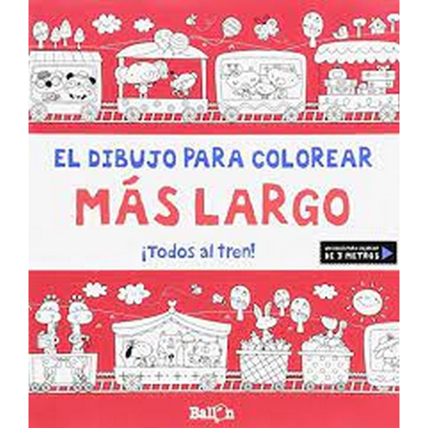 TODOS AL TREN DIBUJO PARA COLOREAR MAS LARGO