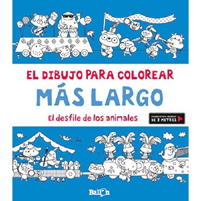DESFILE DE LOS ANIMALES DIBUJO PARA COLOREAR MAS LARGO