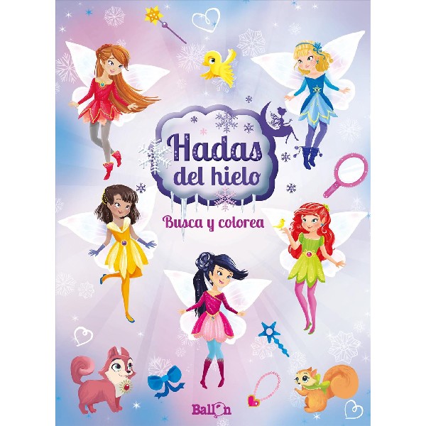 HADAS DEL HIELO BUSCA Y COLOREA