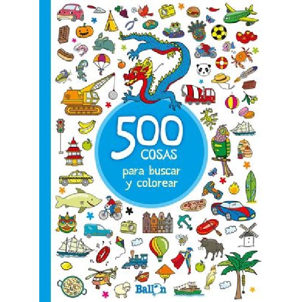 500 COSAS PARA BUSCAR Y COLOREAR AZUL