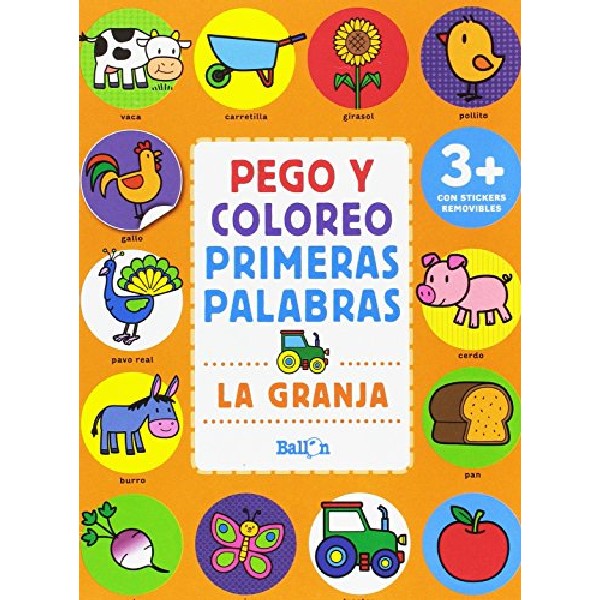 PEGO Y COLOREO PRIMERAS PALABRAS GRANJA