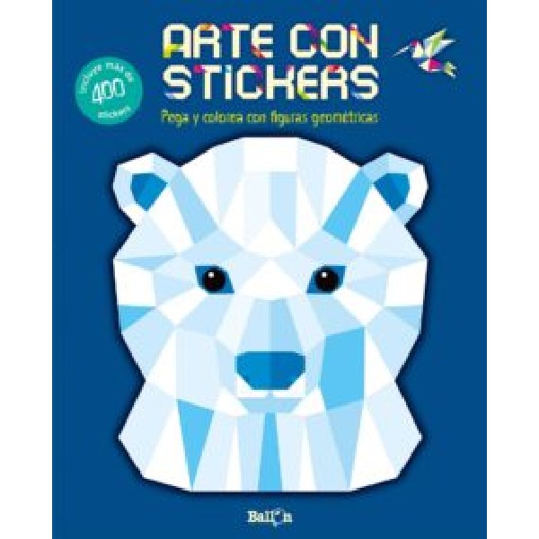 ARTE CON STICKERS OSO