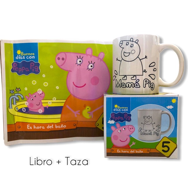 PEPPA PIG ES HORA DEL BAÑO LIBRO + TAZA