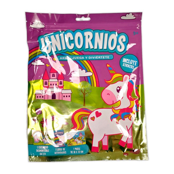ARMA JUEGA Y DIVIERTETE UNICORNIOS