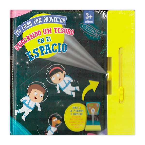 MI LIBRO CON PROYECTOR BUSCANDO UN TESORO EN EL ESPACIO