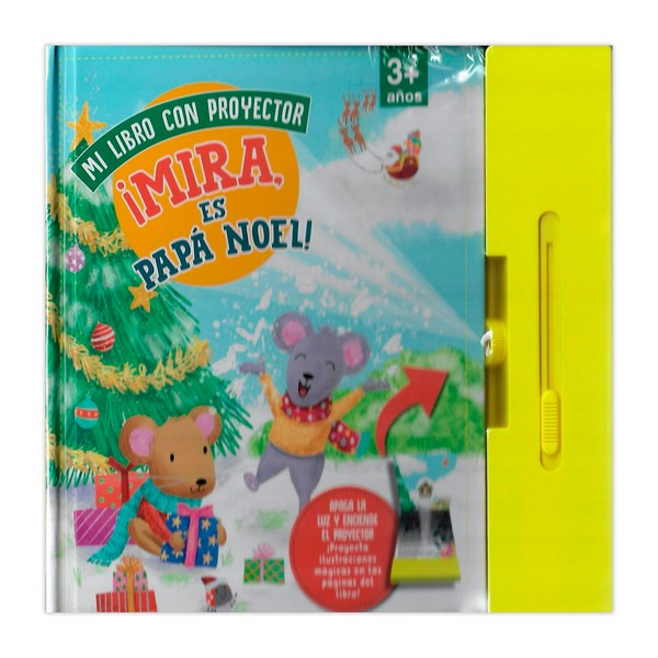 MI LIBRO CON PROYECTOR MIRA ES PAPA NOEL