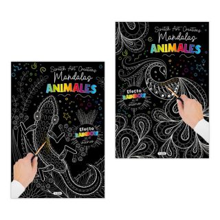 SCRATCH ART CREATIONS MANDALAS PARA RASPAR 2 TIT