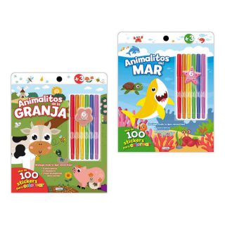 COLOR STICKER 2 TITULOS + PLUMONES