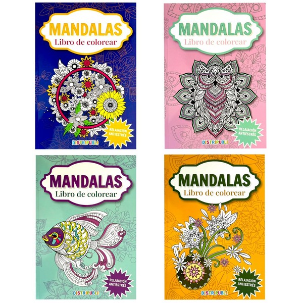 MANDALAS LIBRO DE COLOREAR 32 PAG 4 TIT