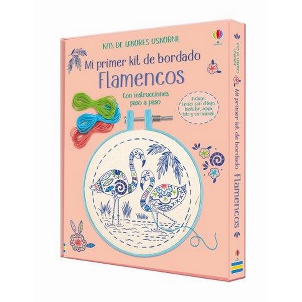 FLAMENCOS MI PRIMER KIT DE BORDADO