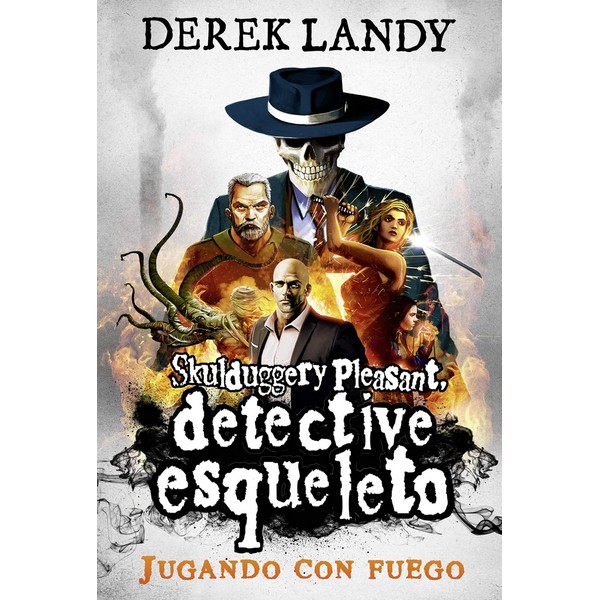 DETECTIVE ESQUELETO JUGANDO CON FUEGO