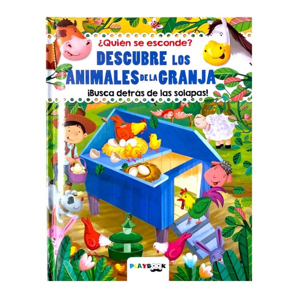 DESCUBRE LOS ANIMALES DE LA GRANJA ¿QUIEN SE ESCONDE? CON SOLAPAS