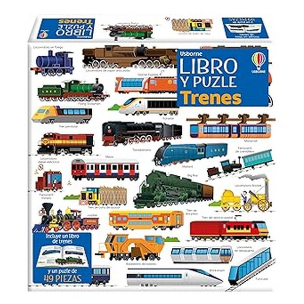 TRENES LIBRO PUZLE
