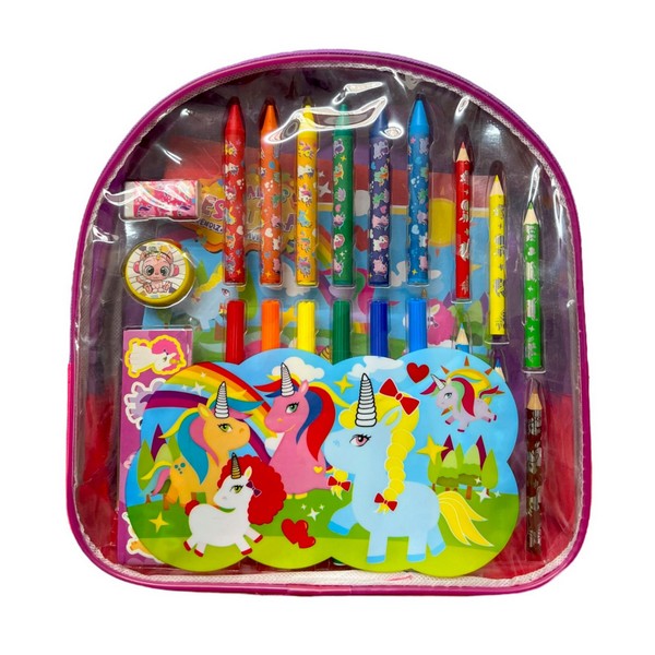 MOCHILA UNICORNIOS VAMOS A LA ESCUELA