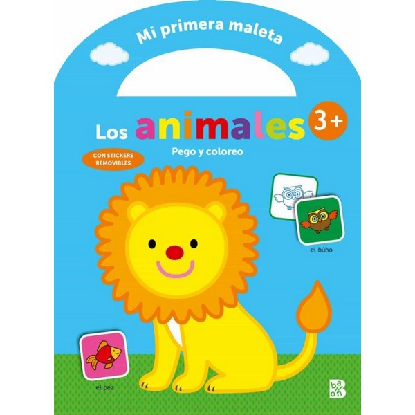 MI PRIMERA MALETA LOS ANIMALES PEGO  Y COLOREO