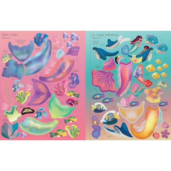 VESTUARIO EN PEGATINAS REINO DE LAS SIRENAS - Imagen 2